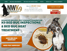 Tablet Screenshot of nwk9bedbugdetectives.com